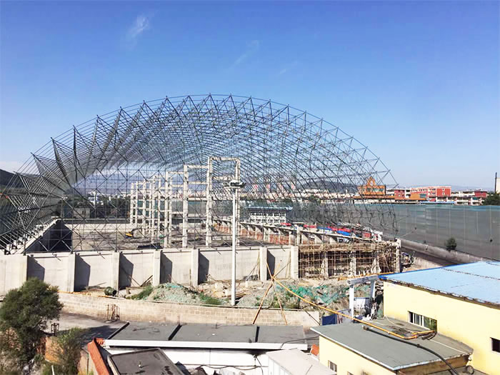 福建华亭煤矿储煤棚网架工程
